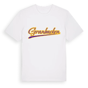 Granbacken baseball t-shirt – ekologisk bomull t-shirt från Pinshirt