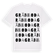 White t-shirt med Gränboda ordlek t-shirt