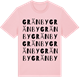 Pink Cotton t-shirt med Gränby ordlek t-shirt