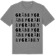 Mid Heather Gray t-shirt med Gränby ordlek t-shirt
