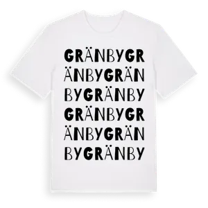 Gränby ordlek t-shirt – ekologisk bomull t-shirt från Pinshirt