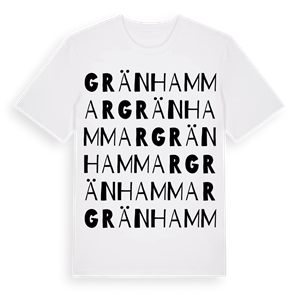 Gränhammar ordlek t-shirt – ekologisk bomull t-shirt från Pinshirt