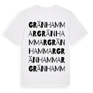 Gränhammar ordlek t-shirt – ekologisk bomull t-shirt från Pinshirt