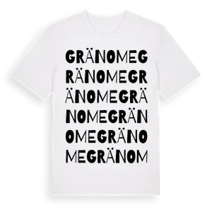Gränome ordlek t-shirt – ekologisk bomull t-shirt från Pinshirt