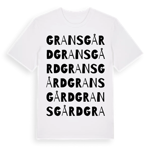 Grans gård ordlek t-shirt – ekologisk bomull t-shirt från Pinshirt
