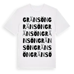 Gränsön ordlek t-shirt – ekologisk bomull t-shirt från Pinshirt