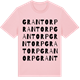Pink Cotton t-shirt med Grantorp ordlek t-shirt