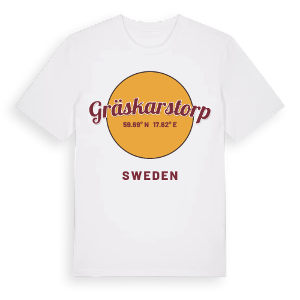 Gräskarstorp cirkel t-shirt – ekologisk bomull t-shirt från Pinshirt