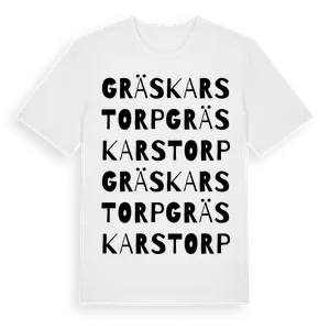 Gräskarstorp ordlek t-shirt – ekologisk bomull t-shirt från Pinshirt
