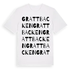 Grattbacken ordlek t-shirt – ekologisk bomull t-shirt från Pinshirt