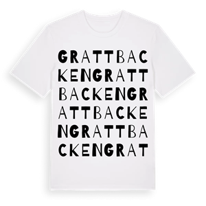 Grattbacken ordlek t-shirt – ekologisk bomull t-shirt från Pinshirt
