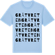 Blue Soul t-shirt med Gråtvreten ordlek t-shirt