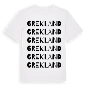 Grekland ordlek t-shirt – ekologisk bomull t-shirt från Pinshirt