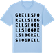 Blue Soul t-shirt med Grellsbo ordlek t-shirt
