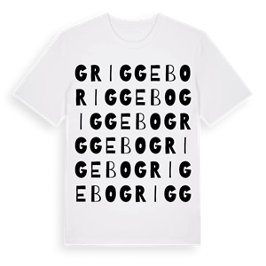 Griggebo ordlek t-shirt – ekologisk bomull t-shirt från Pinshirt