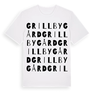 Grillby gård ordlek t-shirt – ekologisk bomull t-shirt från Pinshirt