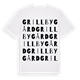 Grillby gård ordlek t-shirt