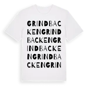 Grindbacken ordlek t-shirt – ekologisk bomull t-shirt från Pinshirt