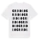White t-shirt med Grindbo ordlek t-shirt