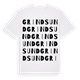 Grindsund ordlek t-shirt
