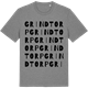 Mid Heather Gray t-shirt med Grindtorp ordlek t-shirt