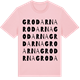 Pink Cotton t-shirt med Grodarna ordlek t-shirt