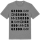 Mid Heather Gray t-shirt med Groddammen ordlek t-shirt