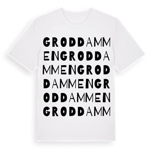 Groddammen ordlek t-shirt – ekologisk bomull t-shirt från Pinshirt