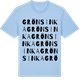 Blue Soul t-shirt med Grönsinka ordlek t-shirt