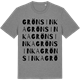 Mid Heather Gray t-shirt med Grönsinka ordlek t-shirt