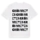 White t-shirt med Grönvreten ordlek t-shirt