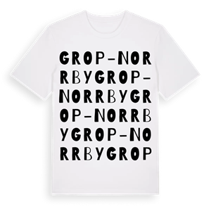 Grop-Norrby ordlek t-shirt – ekologisk bomull t-shirt från Pinshirt