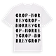 Grop-Norrby ordlek t-shirt