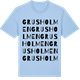 Blue Soul t-shirt med Grusholmen ordlek t-shirt