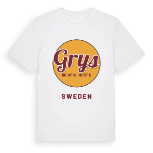 Grys cirkel t-shirt – ekologisk bomull t-shirt från Pinshirt