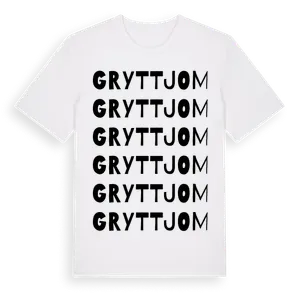 Gryttjom ordlek t-shirt – ekologisk bomull t-shirt från Pinshirt