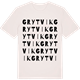 Vintage White t-shirt med Grytvik ordlek t-shirt