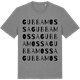 Mid Heather Gray t-shirt med Gubbamossa ordlek t-shirt