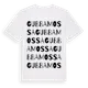White t-shirt med Gubbamossa ordlek t-shirt