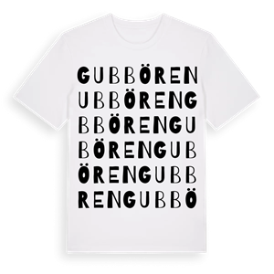 Gubbören ordlek t-shirt – ekologisk bomull t-shirt från Pinshirt