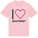 Pink Cotton t-shirt med Jag älskar Guldtorget t-shirt stort tryck