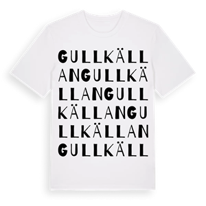 Gullkällan ordlek t-shirt – ekologisk bomull t-shirt från Pinshirt