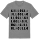 Mid Heather Gray t-shirt med Gullögla ordlek t-shirt