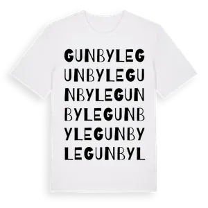 Gunbyle ordlek t-shirt – ekologisk bomull t-shirt från Pinshirt