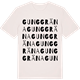 Vintage White t-shirt med Gunggräna ordlek t-shirt