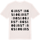 Vintage White t-shirt med Gunstingsbo ordlek t-shirt