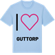 Blue Soul t-shirt med Jag älskar Guttorp t-shirt stort tryck