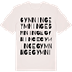 Vintage White t-shirt med Gymninge ordlek t-shirt