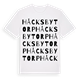 Håcksbytorp ordlek t-shirt