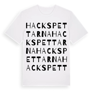 Hackspettarna ordlek t-shirt – ekologisk bomull t-shirt från Pinshirt